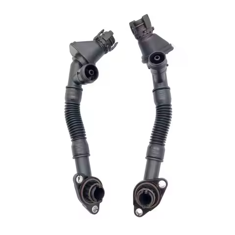 original 2PCS Crankcase Vent Hose Left&Right For-BMW 550I 650I 750I 750Li B7 X5 X6 N63 11157646086 1