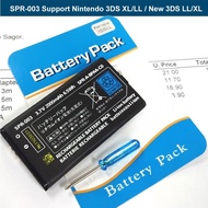 New Nintendo 3DS LL XL Battery 2000mAh Lithium-ion Rechargeable Batteries SPR-003 Ready Stock Malays