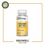 SOLARAY VITAMIN D3 K2 60 CT