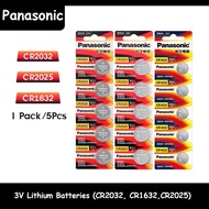 Panasonic 3V Lithium Batteries (CR2032, CR1632, CR2025) for Watches, Calculators, Car Keys