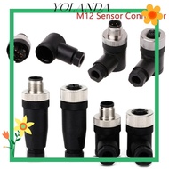 YOLAN M12 Sensor Connector, Male Female Socket Connector M12 Aviation Plug, Waterproof M12 Sensor Ca