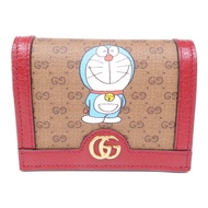 GUCCI 塗層帆布/皮革Gucci x Doraemon Card Case卡片套