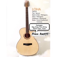 Loha GA21C Bundle Set acoustic guitar