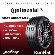 Continental MaxContact 6 MC6 SSR RUN FLAT 245/40R19 275/35R19 (FREE INSTALLATION/DELIVERY) RUNFLAT RFT