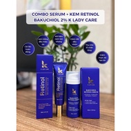 K Lady Care Regenerating, Improving, Anti-Aging Combo: Bakuchiol 2 % Retinol Cream + BaKuchiol Retin