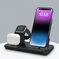 3 In 1 Charging Station Compatible With Iphone, Fast Charging Dock Stand Wireless Charger Ultra/ Ult