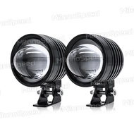 Lampu Tembak Laser 2 warna High Low Putih Kuning Waterproof Lampu Led Motor Lampu Dekat Kuning Lampu
