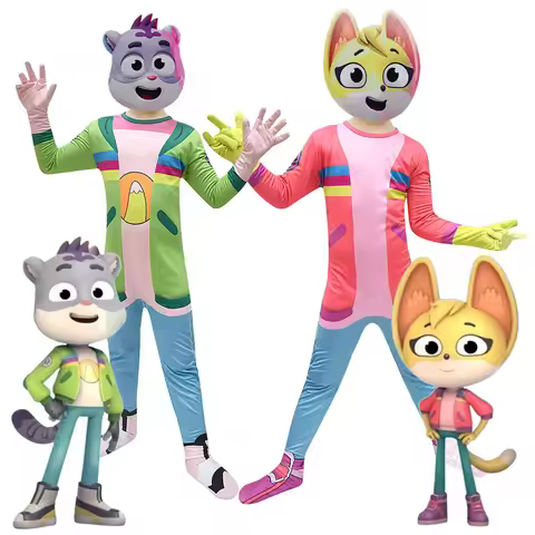 Toddler The Creature Cases Costume Fox Jumpsuit Mask Boys Same Snow Costume Girls Kit Casey Cosplay 