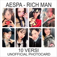 AESPA RICH MAN karina winter photocard kpop