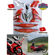 EXCITER 🇻🇳 Y15 V1 V2 COVERSET MX KING MERAH INDONESIA COVER DADA MERAH CILI STANDARD COVERSET MERAH 