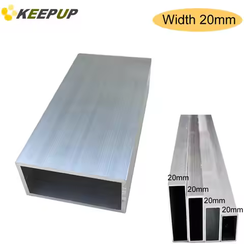 6063 T5 Aluminium square pipe Rectangular tubing profile width 20mm 20x30x40x50x60x70x80x100x120x150