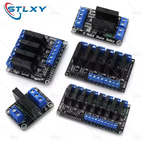 5V 1 Channel 2 4 6 8 Way SSR G3MB-202P Solid State Relay Module 240V 2A Output with Resistive Fuse F