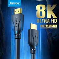 Jasoz สายเคเบิ้ล HDMI 2.1 8K 48Gbps 4K/120Hz ของแท้ สายอากาศทีวี Cable for สายเชื่อมต่อTV สายทีวี Monitor PS4 Dynamic HDR eARC Dolby Atmos HDCP
