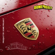 PORSCHE STICKER RAISED FLEXIBLE WATERPROOF EMBLEM