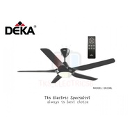 DEKA Ceiling Fan DK338L with LED Light/Remote [65"]