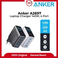 Anker A2697 GaN Charger Smart Digital Display 140W PD PPS 4 Port USB Type a/C