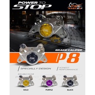JL Brake Caliper 2 / 4 POT (P8/P9) Magic Boy For RS150/RS-X , Y15/Y16, LC135, RAIDER 150