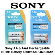 [ SONY ] (1Box 50pcs)(AA 4600mAh / AAA NiMH Rechargeable Battery) | 1.2V | Cycle Energy Japan | 2000