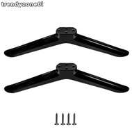 TRENDYZONE0I TV Base Stand Legs, Black Universal TV Stand Base Mount,  With Screws Television Tablet