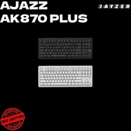 (NEW) AJAZZ AK870 PLUS RGB GAMING MECHANICAL KEYBOARD 8000MAH WIRELESS BLUETOOTH 2.4G