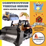 Kereta Kontrol Huina 1569 RC Bulldozer 2.4Ghz Alloy Material Kereta Kontrol Bulldozer