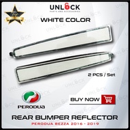 UNLOCK🔓 Perodua Bezza 2016 - 2019 Red / White Rear Bumper Led Reflector Warning Led Brake Light Car 