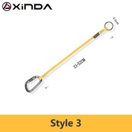 Xinda Rock Climbing Anti-Loss เชือกสลิงยืดหยุ่นสูงเครื่องมือ Anti-Fall Retractable เชือกแขวนหัวเข็มข