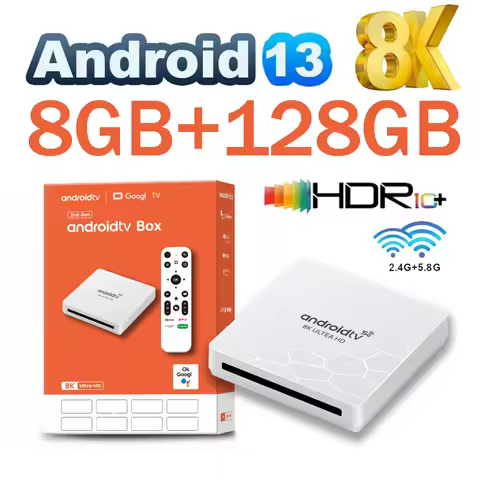 Q96 OHP 8K TV Box Android 13.0 Hisilicon3798M Quad Core 8K 4K HDR 4G 5G Dual WiFi 8GB 128GB OTA Smar