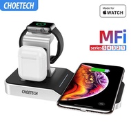 CHOETECH MFi Wireless Charging Stand for Apple Watch Charger5/4/3/2/1Series Original Magnetic Wirelss Charger Stand Fast Charger