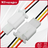 5Pcs 2.8mm socket(with wire) 2pin 3pin wayar soket plug adapter car wire connector universal soket k