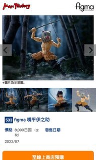 Figma 533 嘴平伊之助 鬼滅之刃 豬 炭治郎 禰豆子