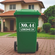 STICKER PLOTTING TONG SAMPAH WATERPROOF / TONG AIR / TONG SAMPAH BERTUTUP BOLEH TUKAR MAKLUMAT