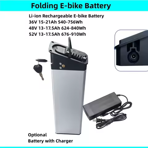 XF200 Fat Tire Folding E-bike Battery Li-ion 48V 15Ah 13Ah 14Ah 16Ah 17.5Ah 21Ah 36V 52V for Bezior 