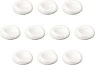 Set of 10 White Kata-Peko Chopsticks Rest [1.7 x 0.6 inches (4.2 x 1.5 cm) | Setomonohonpo Chopstick