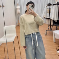 ** 32wardrobe-Short Knitted Sweater 7327h