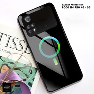 HS33 Case Poco M4 Pro 4G-5G - Softcase Glass Kaca -  Hardcase 2D Glossy - Case Handphone Pelindung H