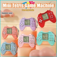 Mini Permainan Tetris Game Machine Handheld Electronic Game Machine Cute keychain Children's Toy Boa