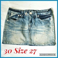 DENIM SKIRTS ( PRE-LOVE ) SIZE 28 - 32