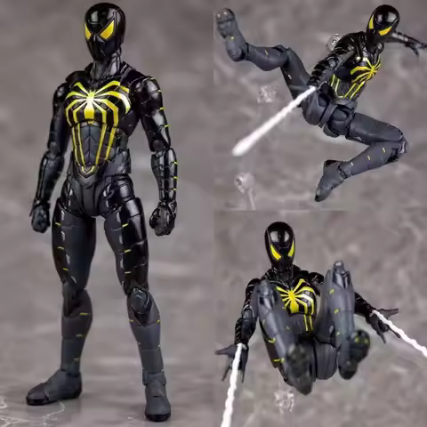 Marvel 15cm Shf Anti Octopus Suit Spider Man Articulated Action Figures Model Kit Desktop Ornament T