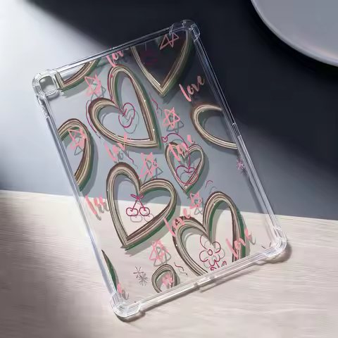 Crystal Clear Tablet Case for Samsung Galaxy Tab S9 S10 FE A9 A11 S7 S8 Plus Cover Multi-Layer Color