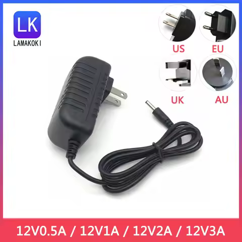 Switching Power Adapter Input AC 100-240V 50/60HZ Output DC 12V 1A 12V 2A Connector 5.5*2.5mm 4.0*1.