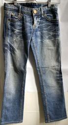 轉賣 AX A/X Armani Exchange 牛仔褲 低腰 刷白 Denim Jeans 0 s