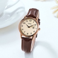 GEDI GEDI Fashionable New Style Classy Girl Watch French Retro Small Green Watch Classy Small Square