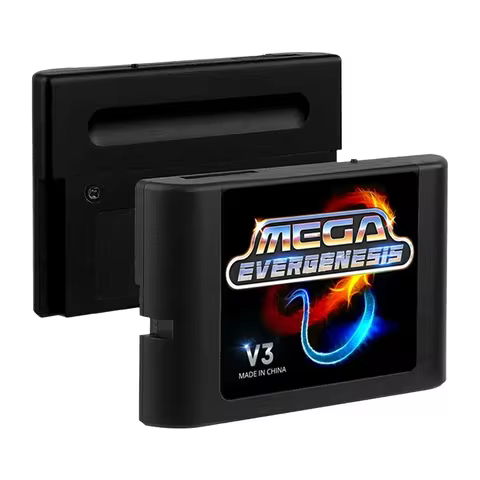 For MegaDrive Genesis MD V3Pro Optical Drive Emulator MEGAKey FlashCart Support 32X File Memory Card