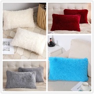 Sarung Bantal Segiempat Mewah Nordic, Bantal Mewah Mink Mewah Kristal Sarung Bantal Warna Pepejal (5