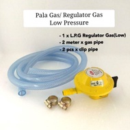 Pala Gas / Regulator Gas Low Pressure With 2 Meter Gas Pipe + 2pcs clip pipe (set)