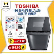 [Mesin Basuh] Ansuran Mudah Toshiba 15KG Top Load Auto Inverter Washing Machine