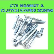 C70 MAGNET COVER SKREW & CLUCTH COVER SKREW HONDA C70 MAGNET & CLUTCH COVER SCREW C70 ENGIN COVER BO