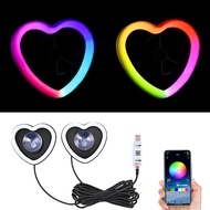 USB RGB Automotive LED  window love light neon light C-pillar atmosphere car interior decoration