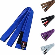 Brazilian Jiu Jitsu Belts - Durable Unisex BJJ Belts with Ranking Stripes for Adults and Kids